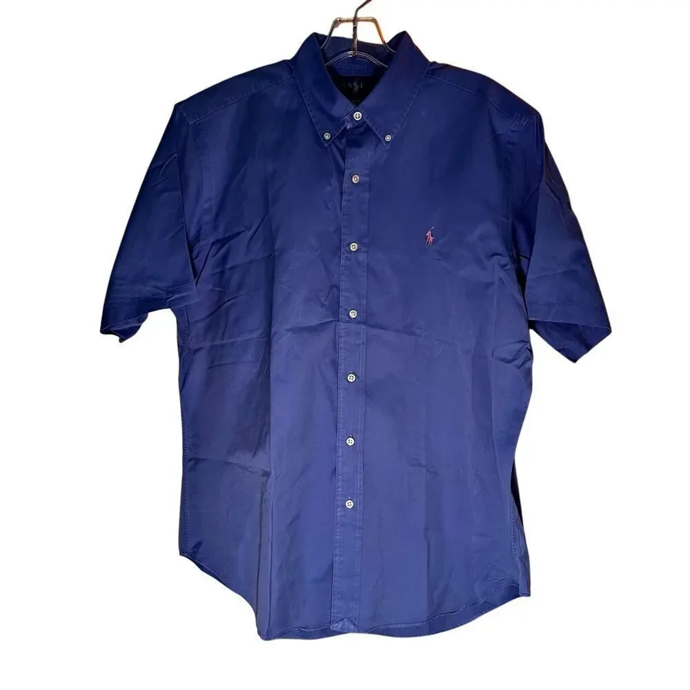 Polo Ralph Lauren Classic Fit Button Front Short Sleeve Shirt Men’s Size L
